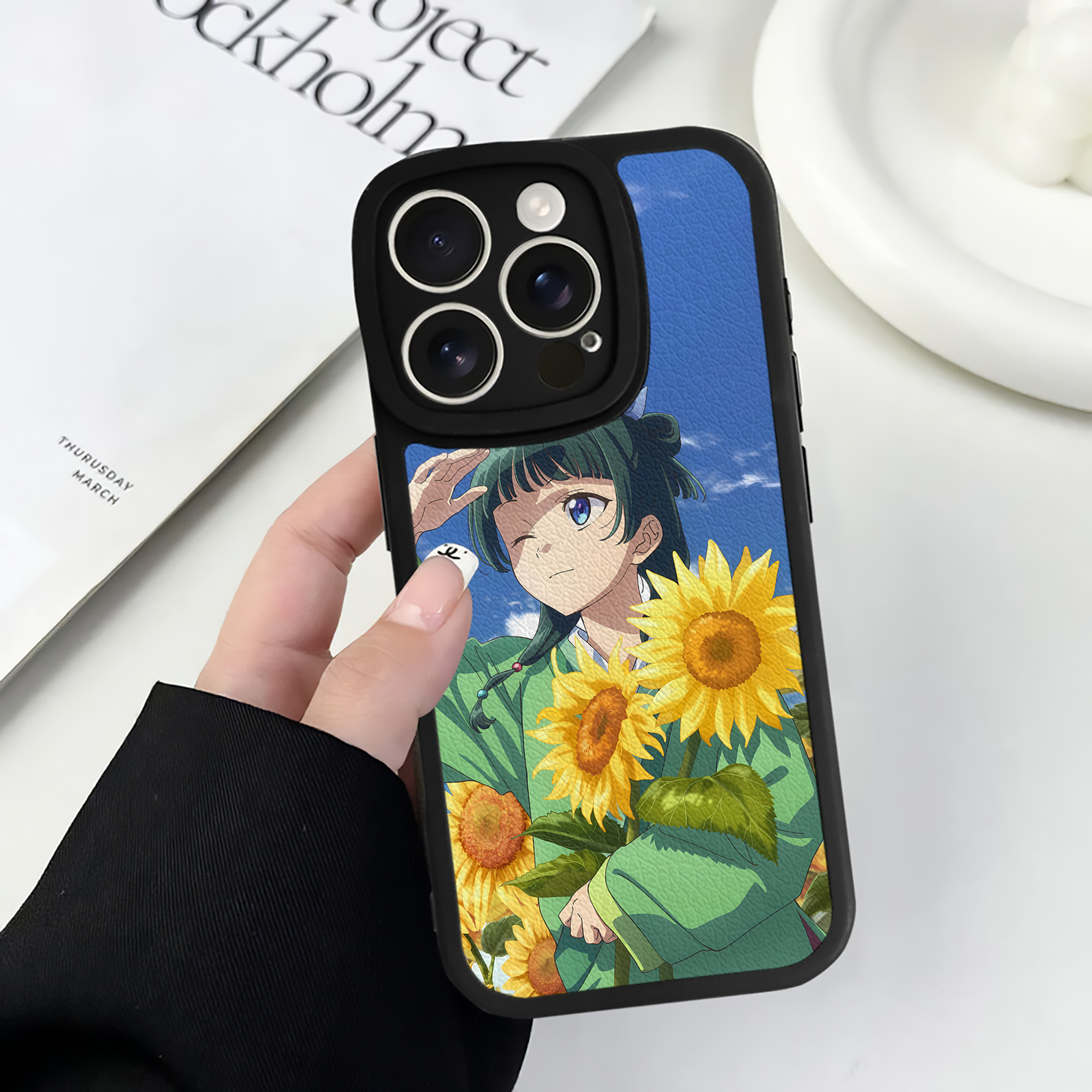 薬屋のひとりごと The Apothecary Diaries 【iPhone 16シリーズ対応】シリコンスマホケース（レザー調） 材質：シリコン